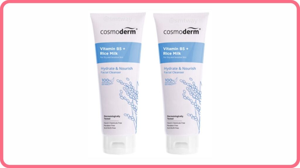 cosmoderm natural hydrate and nourish facial cleanse