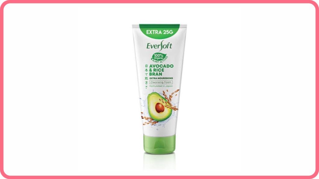 eversoft facial cleanser avocado (pencuci muka untuk kulit kering dan kusam)