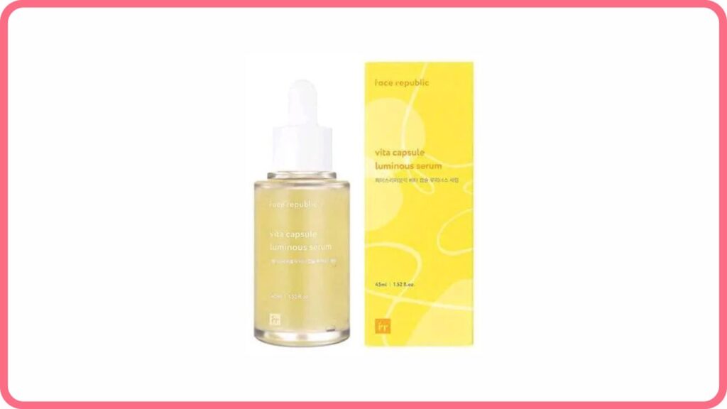 face republic vita capsule luminous serum