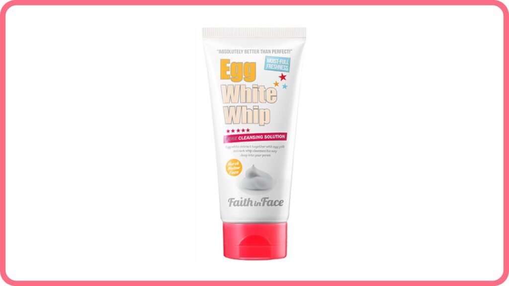 faith in face egg white whip cleansing foam