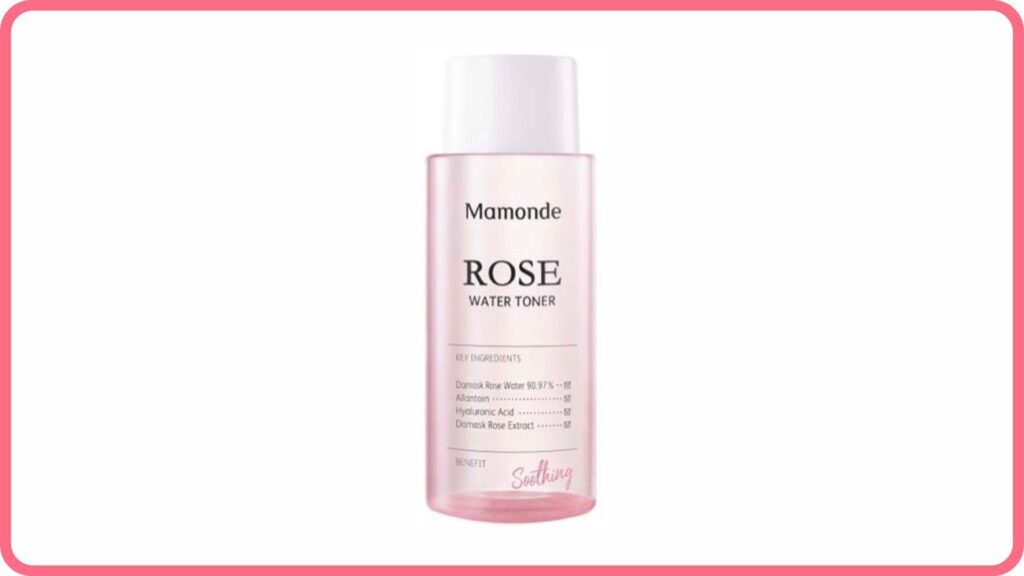 mamonde rose water toner (toner untuk kulit kering)