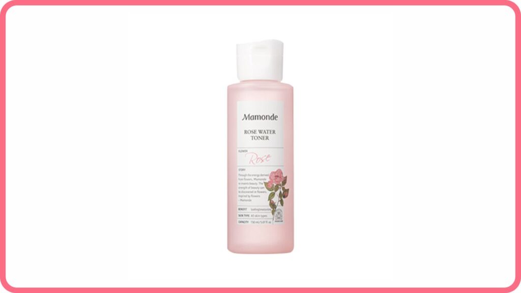 mamonde rose water toner (toner untuk kulit kombinasi)