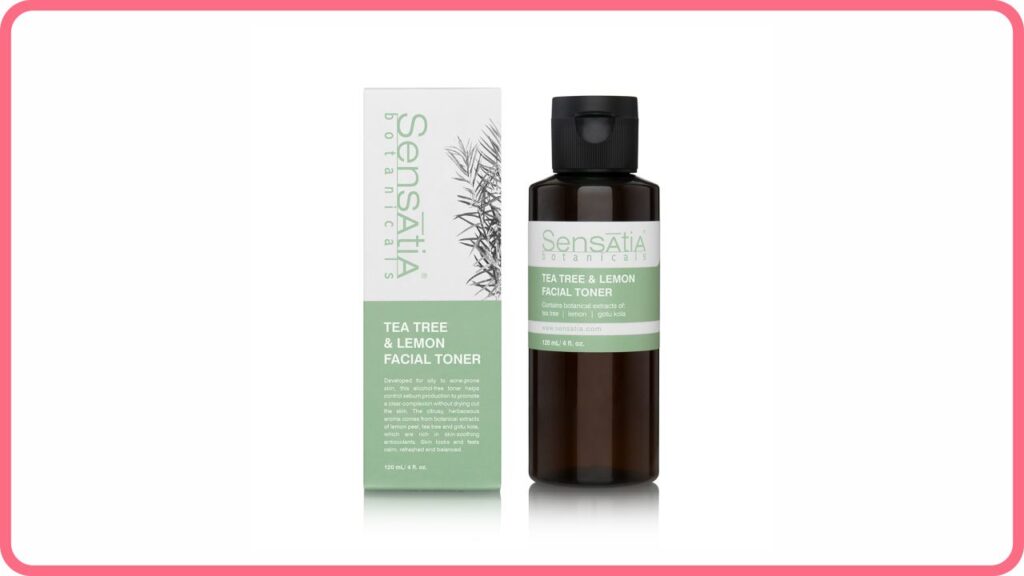 sensatia botanicals tea tree & lemon facial toner