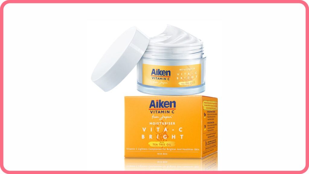 skincare untuk kulit kusam aiken vita-c bright moisturizer
