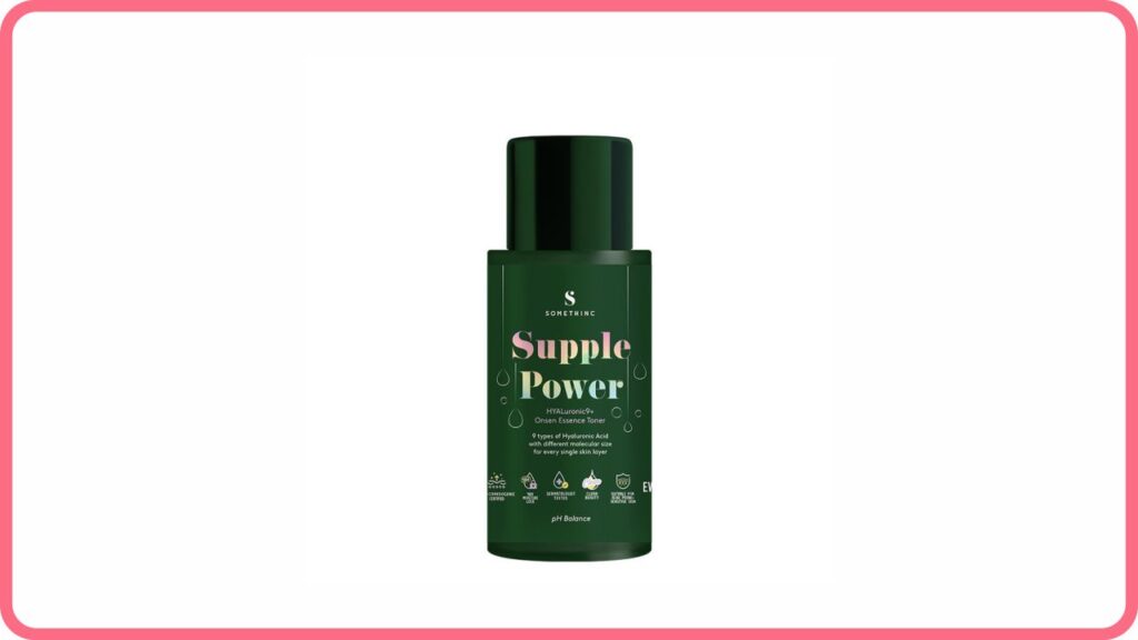 somethinc supple power hyaluronic9+ onsen essence toner