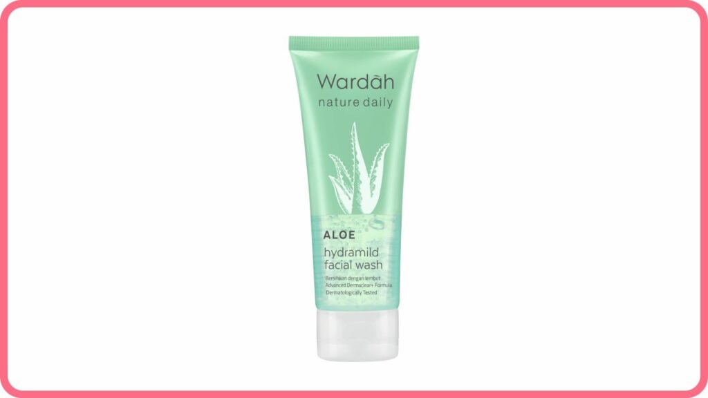 wardah nature daily aloe hydramild facial wash