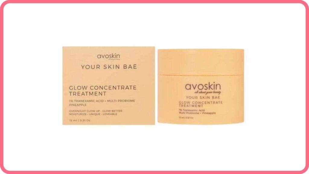 avoskin your skin bae glow concentrate treatment 1% tranexamic acid