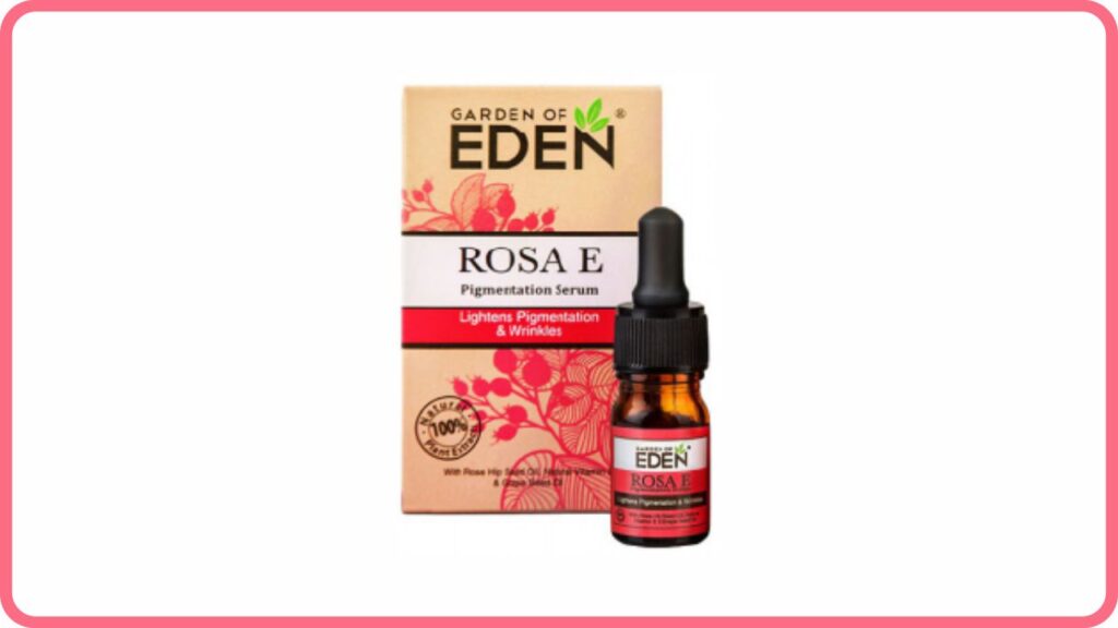 garden of eden rosa e pigmentation serum