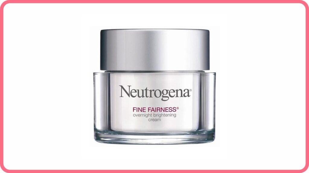 neutrogena fine fairness overnight brightening cream