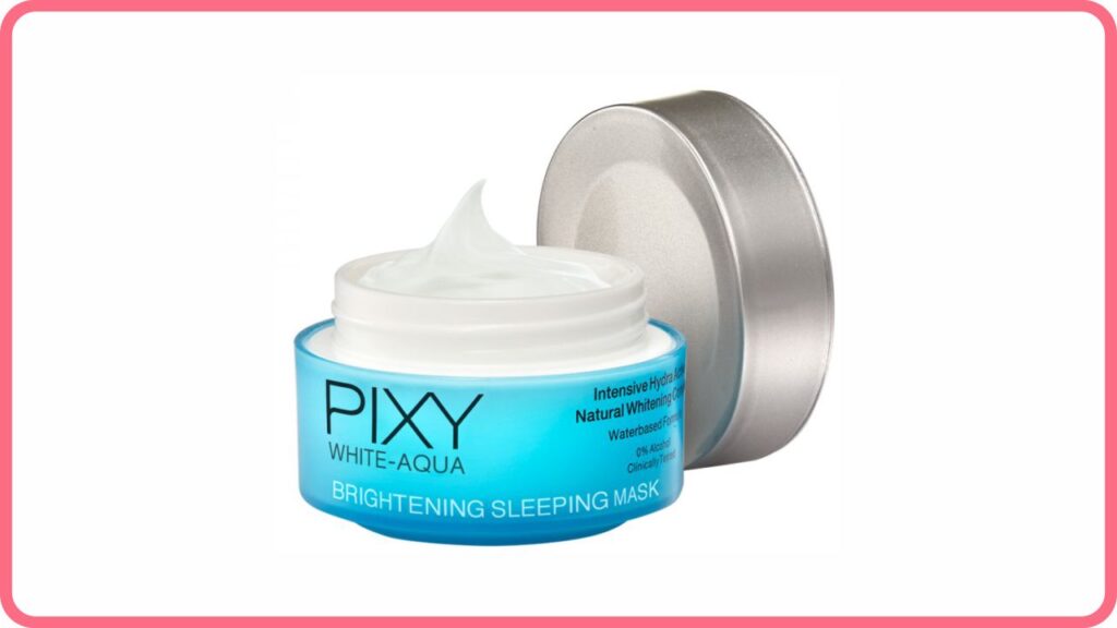 pixy white-aqua gel brightening sleeping mask